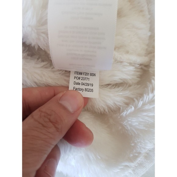 BoxerCraft Fuzzy Cozy Fleece Pullover Sweater  XS Black White Mid Button Sports - Picture 12 of 12